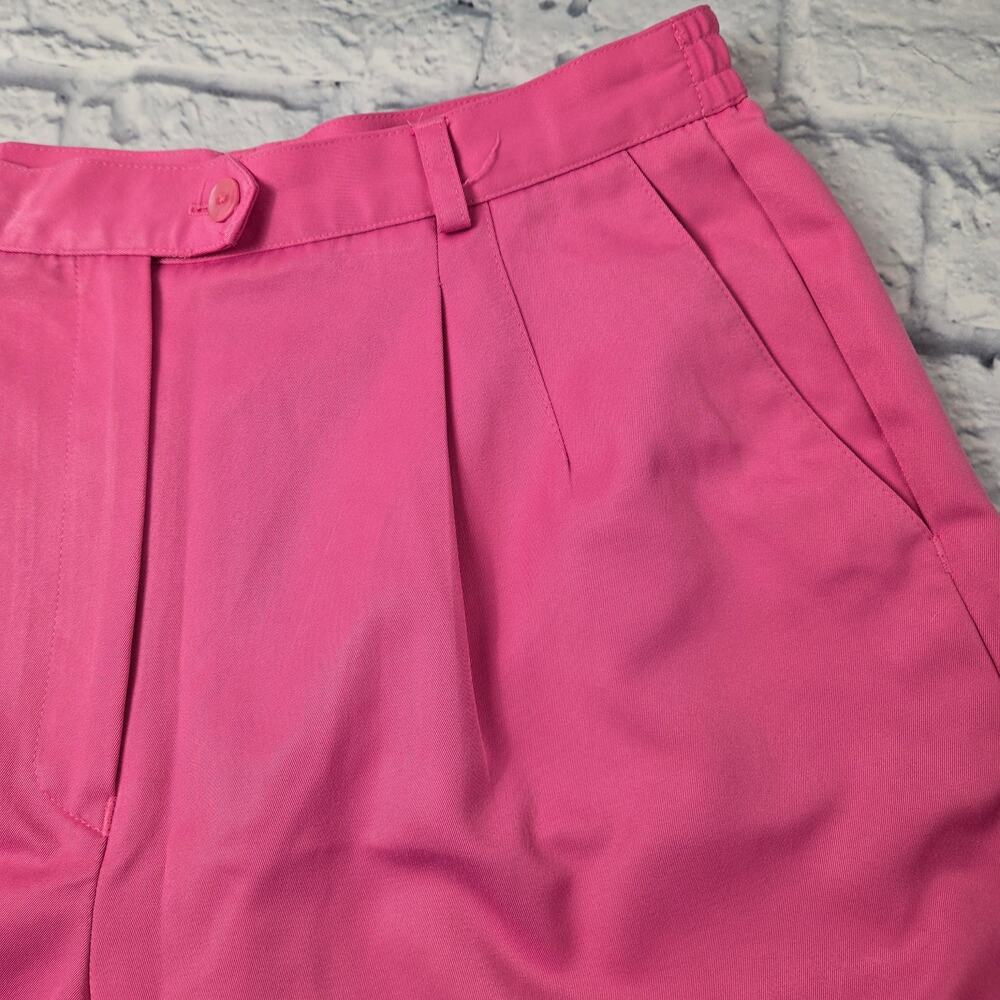 Disney Golf Collection Pink Super High Rise Shorts Resort Preppy size 10 - Picture 6 of 14